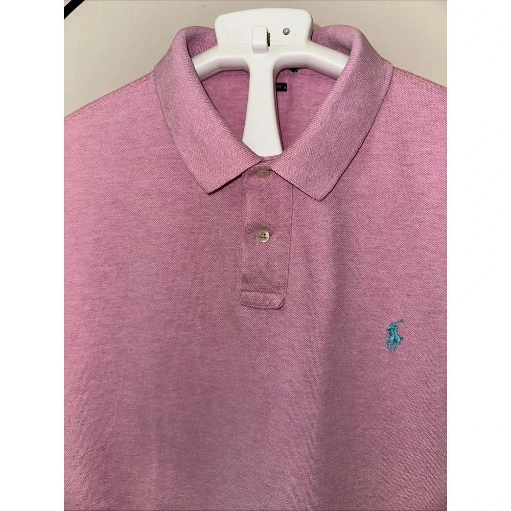 Polo Ralph Lauren Men's XL Classic Fit Pink Cotton Polo Shirt
